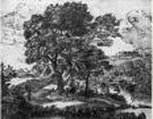 Bergers Dans Un Paysage Classique by Claude Lorrain (Claude Gellee)