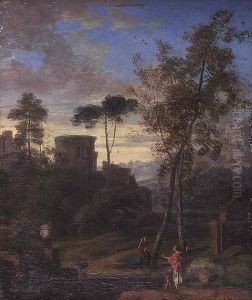 A Classical Landscape With Figures by Claude Lorrain (Claude Gellee)