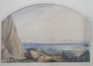 Jerusalem From The Golan Heights by Edward Lear