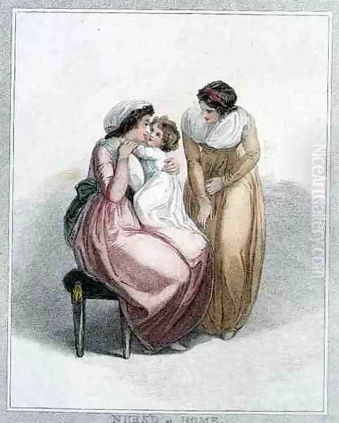 Nursd at Home, engraved by Joseph Strutt 1749-1802, pub. by L. Jeffreys, 1796 - view 1