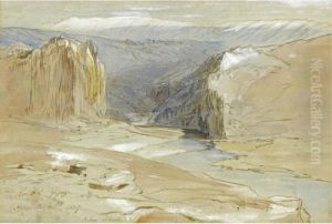 Various Properties
A View Of Kouthlli, Zajoei, Greece; Study Of Baia, Greece Verso by Edward Lear