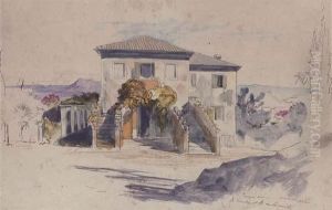 A Summer Retreat In Sicily by Edward Lear