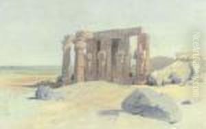 The Ramesseum, Thebes by Edward Lear