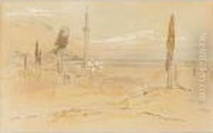 Lamia (zeituni), Greece by Edward Lear