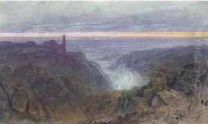 'a Length Of Bright Horizon Rimm'd The Dark', Tivoli, Italy by Edward Lear