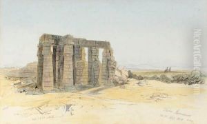 The Ramesseum, Thebes by Edward Lear
