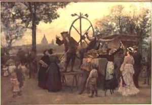 The Street Players by Marie-Francois-Firmin Girard
