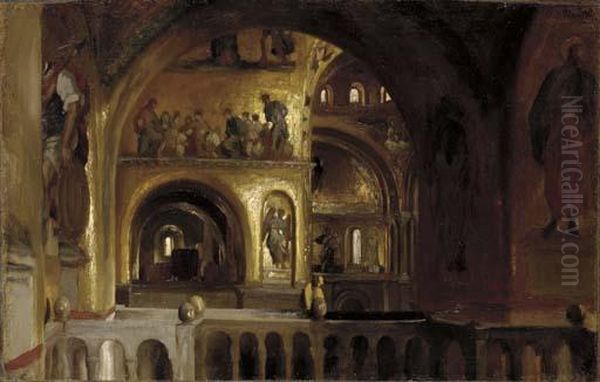 The Interior Of St Mark's, Venice - view 1