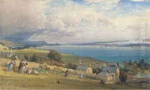 Greenock From Kilcreggan With Dumbarton Rock In The Distance