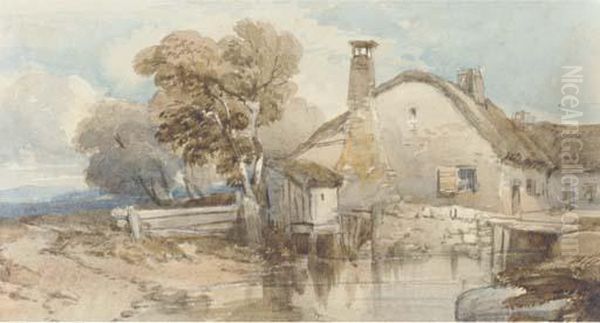 A Cottage By A Stream - view 1