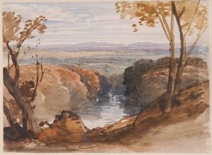 A River Running Through A Wooded Valley by William Leighton Leitch