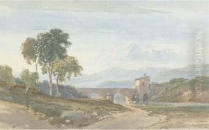 Evening Light, The Italian Campagna by William Leighton Leitch