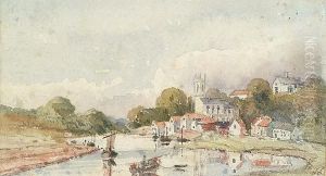 Ferrybridge, Yorkshire by William Leighton Leitch
