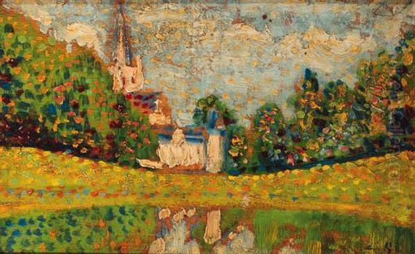 Landscape With The Church Of Dadizeele In The Distance - view 1