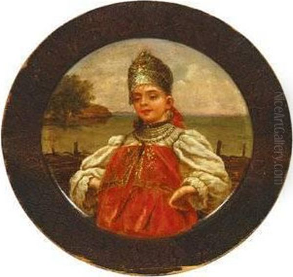 Attributed To Egorovich Makovsky Russian Beauty - view 1
