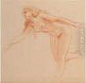 Female Nude by Konstantin Egorovich Egorovich Makovsky