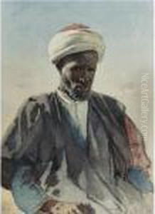 Portrait Of An Arab by Konstantin Egorovich Egorovich Makovsky