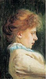 Jeune Femme De Profil, 1900. Jeune Femme De Profil, 1900.