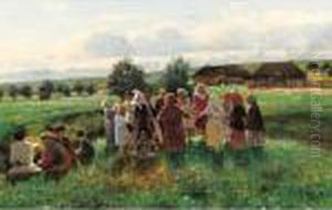 Children's Games by Vladimir Egorovic Makovsky