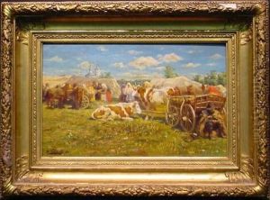 Market Day by Vladimir Egorovic Makovsky