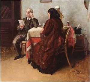The Letter by Vladimir Egorovic Makovsky