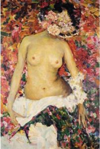 Nude With Hat by Philippe Andreevitch Maliavine
