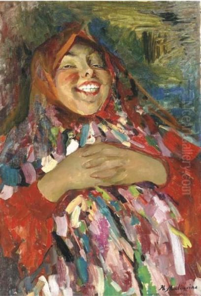A Laughing Peasant Woman - view 1