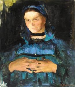 Peasant In Blue