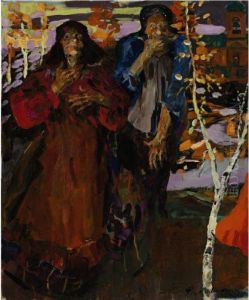 Two Peasant Women by Philippe Andreevitch Maliavine