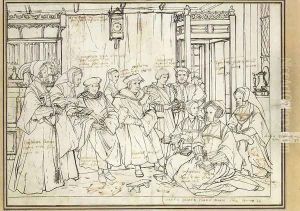 Study for the Family Portrait of Sir Thomas More c. 1527 by Hans Holbein the Younger