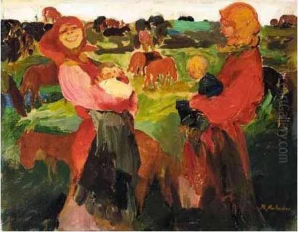 Peasant Women In The Field - view 1