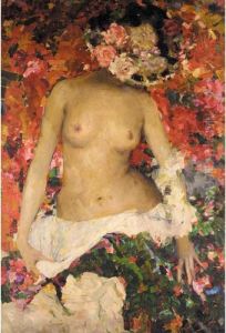 Nude Lady In Floral Hat