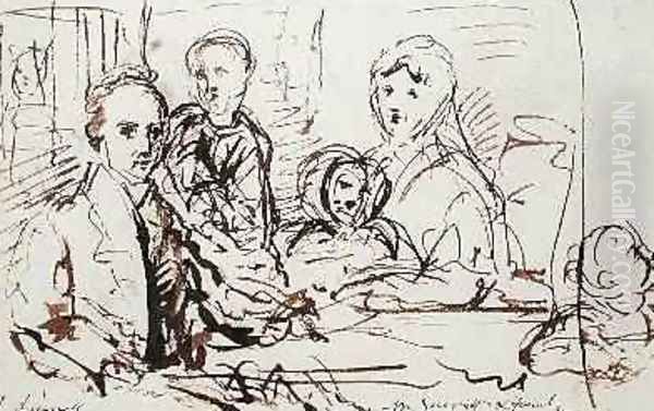 William Albin Garratt and Family 1830 - view 1