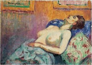 Femme Nue Tete En Arriere by Henri Charles Manguin