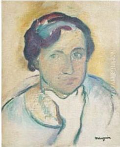 Esquisse, Portrait De Jeanne by Henri Charles Manguin