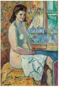 Nu Devant La Coiffeuse by Henri Charles Manguin