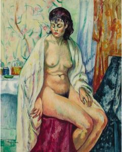 Nu Au Peignoir: La Tcheque by Henri Charles Manguin