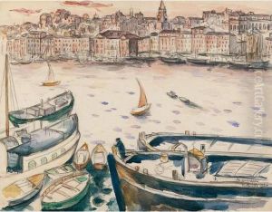 Les Chalands, Marseille by Henri Charles Manguin
