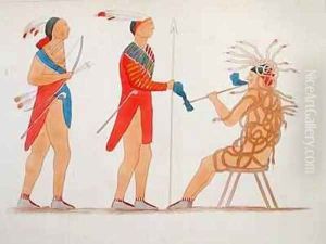 Atotarho the First Iroouols Ruler from Information Respecting the History Condition and Prospects of the Indian Tribes of the United States by Seth Eastman