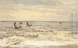 Fishing Boats Running For The Beach Fishing Boats Running For The Beach