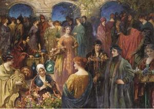 The Flower Market by Thomas E. Mostyn