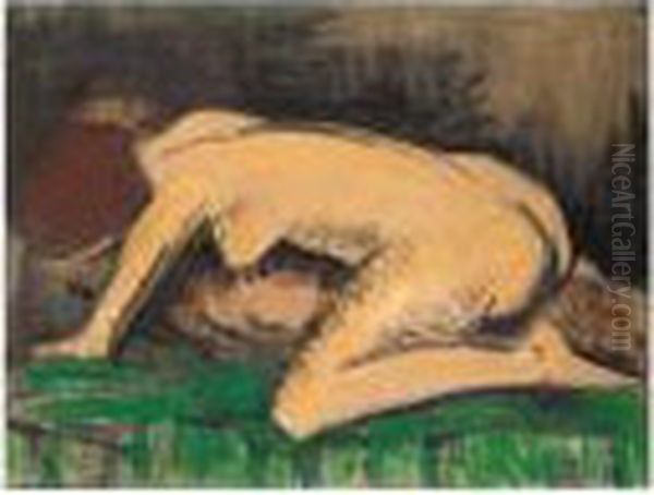 Kauernder Akt (crouching Nude) - view 1