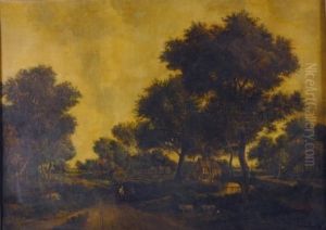 Figures Along A Wooded Country Road by Patrick, Peter Nasmyth