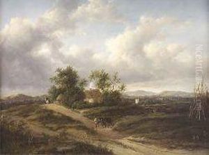 Man With Horse On A Country Road by Patrick, Peter Nasmyth
