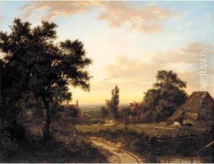 A View Of Addington, Surrey, With The Shirley Mills Beyond