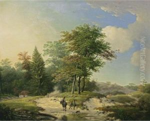 Figures In A Summer Landscape by Patrick, Peter Nasmyth