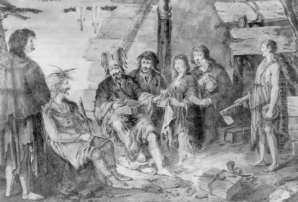 Costumes of the inhabitants of Port des Francais in Lituya Bay 1786 - view 1