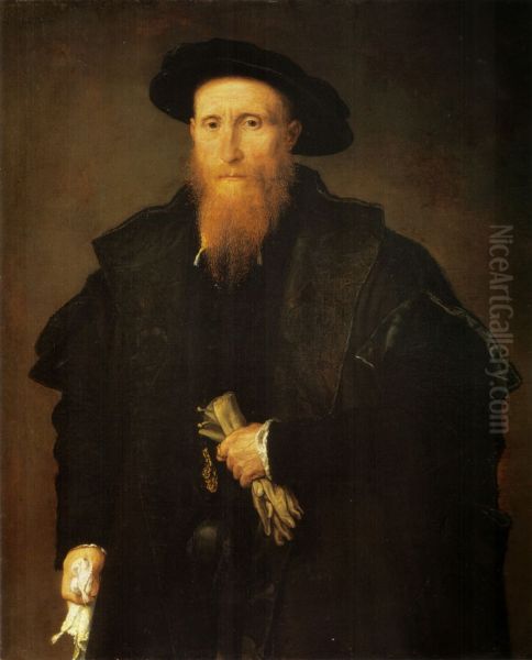 Gentleman with Gloves c. 1543 - view 1