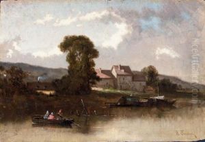 Sul Fiume, Dintorni Di Fontainebleau by Alberto Pasini
