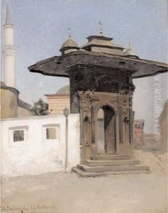 "porta Secondaria Di Santa Sofia" 1868 by Alberto Pasini